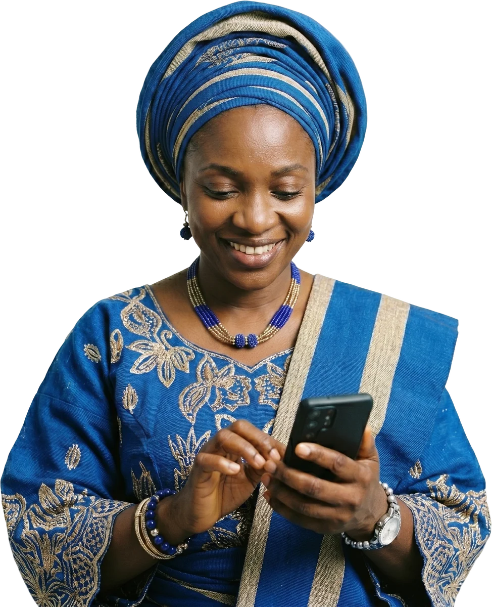 A BuyGas customer using the app